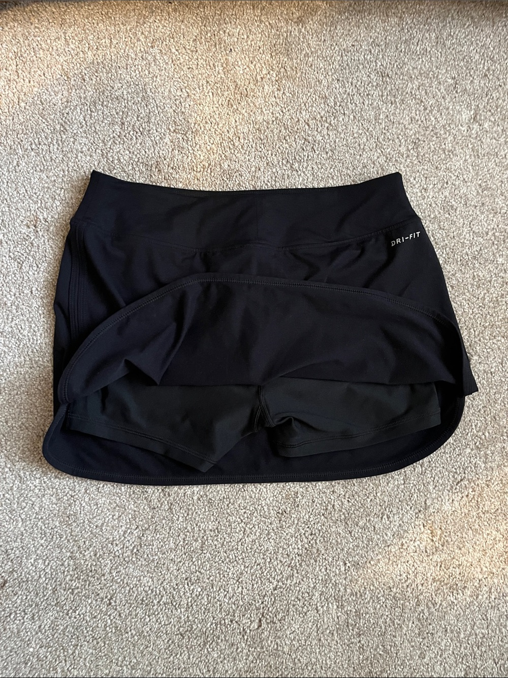 Nike Black Skort with White Swoosh Logo - Picture 4 of 5